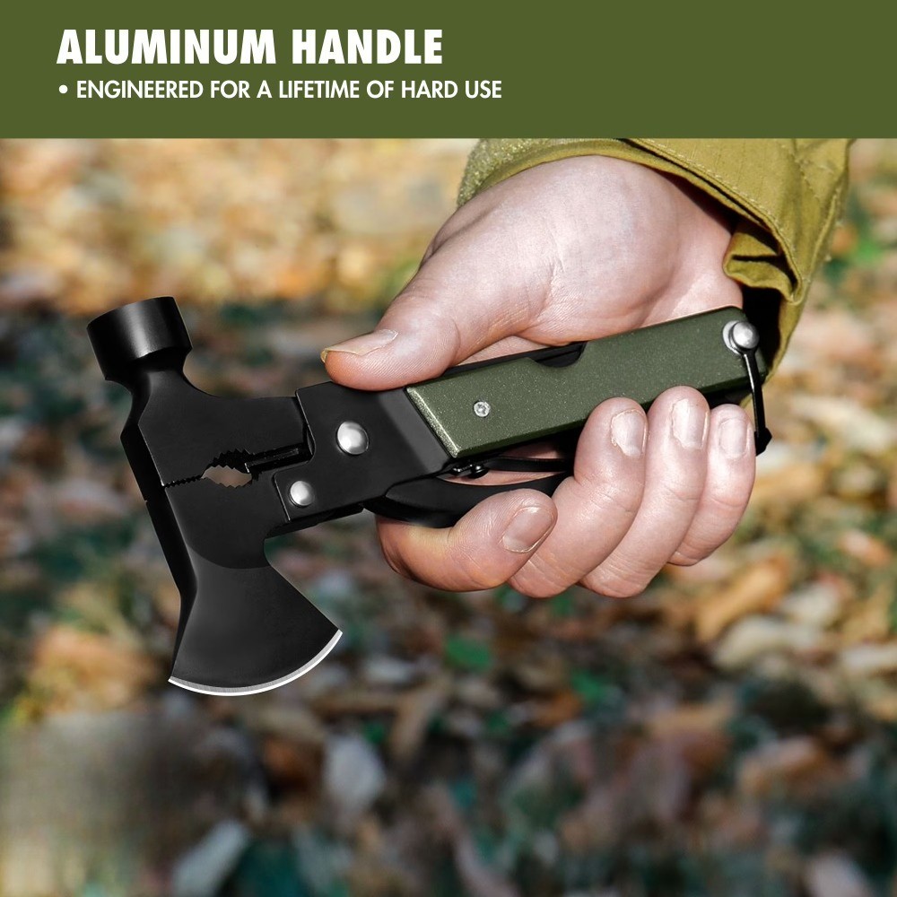19-in-1 Survival Multitool with Aluminum Handle, 6.3"