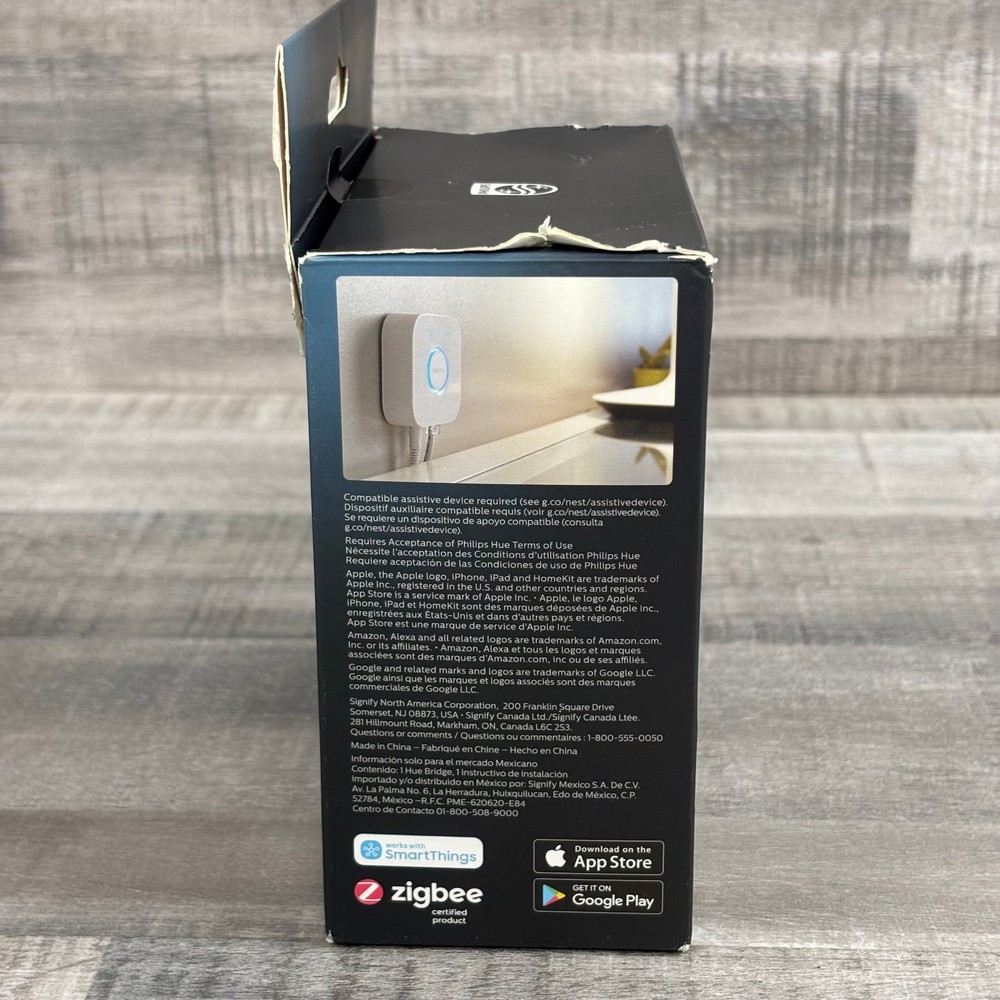 Philips Hue Bridge 2.1 Smart Lighting Hub Zigbee Open Box Complete