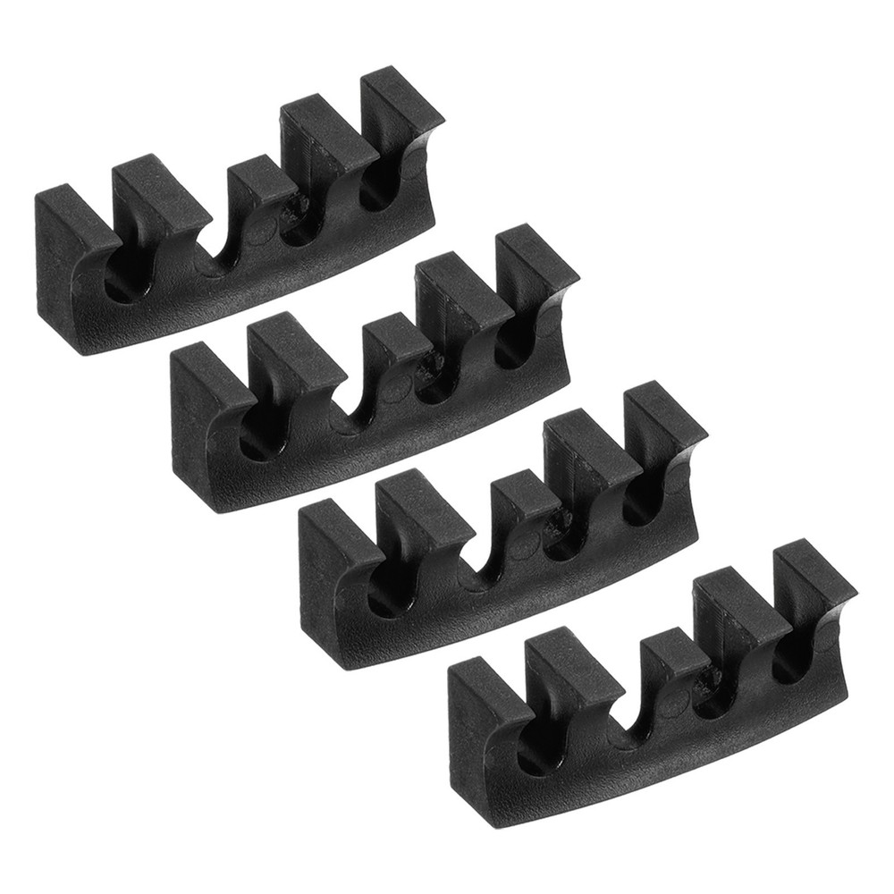 4Pcs Embedded Badminton Stringing Racquet Load Spreader Adapter Protector, Black