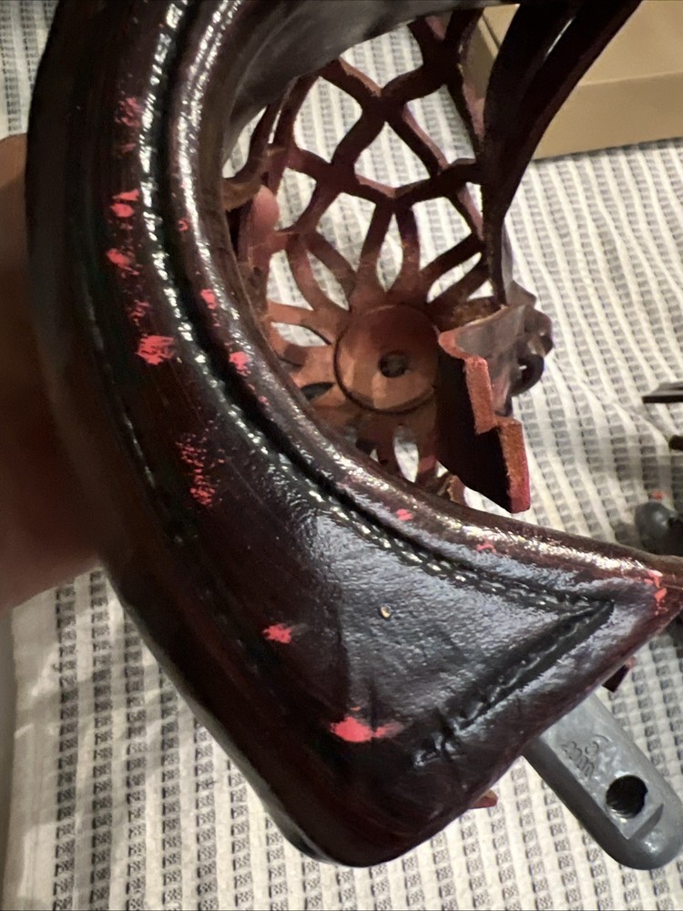 1 Pool Table Real Reddish Leather Pockets Corner BRUNSWICK Replacement Vintage