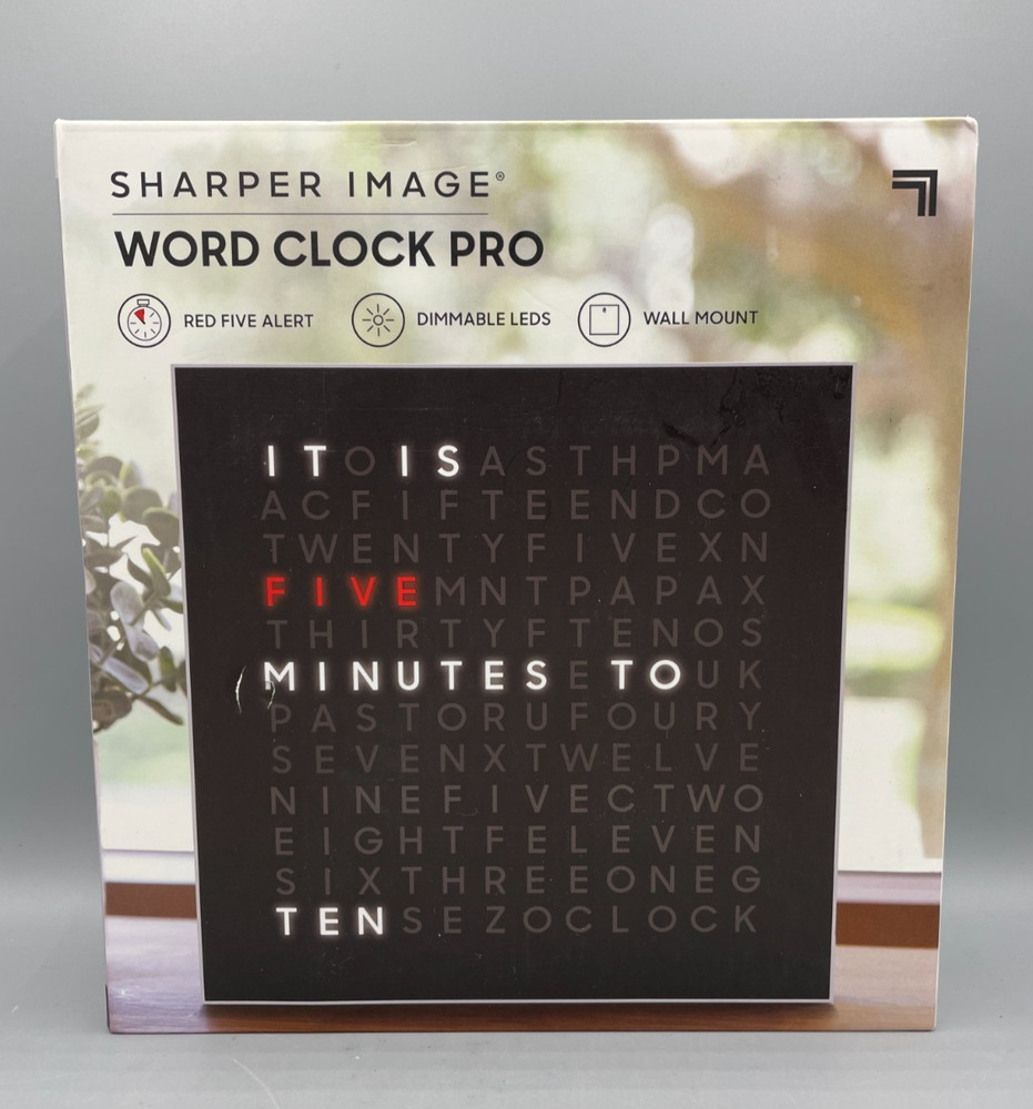 Sharper Image LED Word Clock Pro
