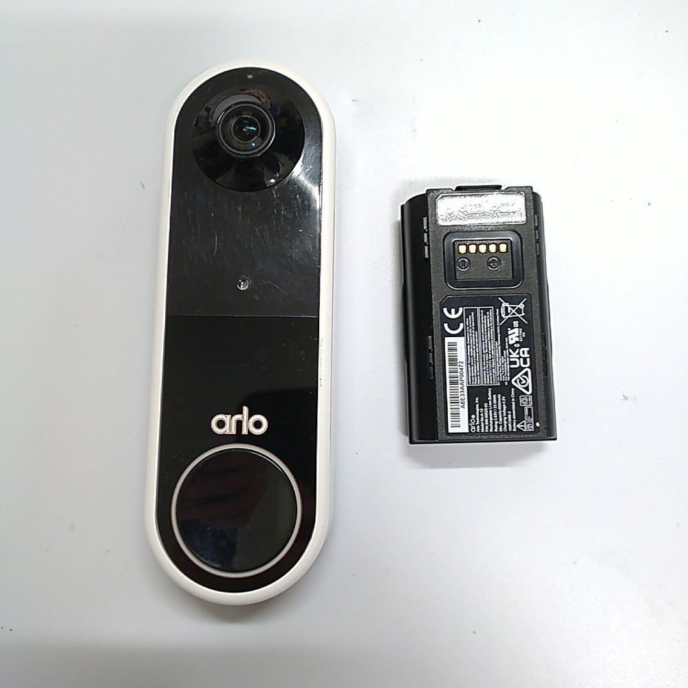 Arlo - AVD200 Video Doorbell - Includes Two Batteries - AS-IS - Powers On