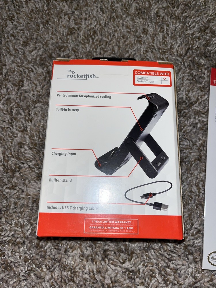 New Rocketfish Extended Play Battery Pack (Nintendo Switch) Screen Protector