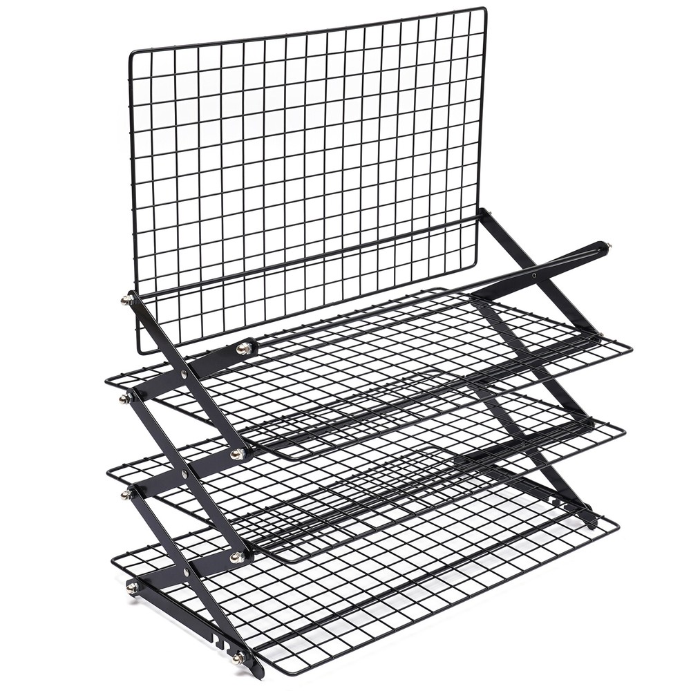 4Tier Stackable Collapsible Cooling Rack Grilling Drying Rack for Cookies Baking
