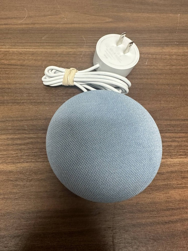 Google Nest Mini 2nd Gen Wireless Bluetooth Speaker Sky Blue Very Good