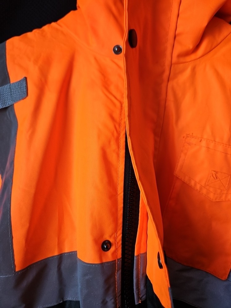 Tuff Guard Class 3 High Visibility Water Resistant Reflective Neon Work Jacket