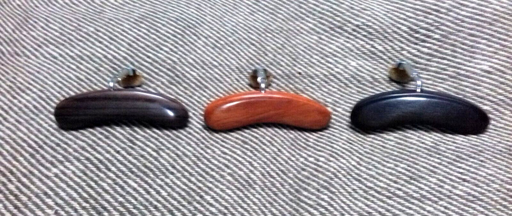 3 woods Armrest set for Mandolin single clamp rounded edges for smooth playing
