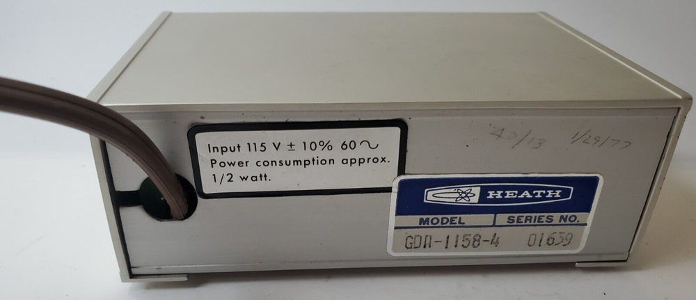 HEATHKIT ON/OFF TRANSMITTER MODULE MODEL GDA-1158-4 SERIES 01639 INPUT 115V