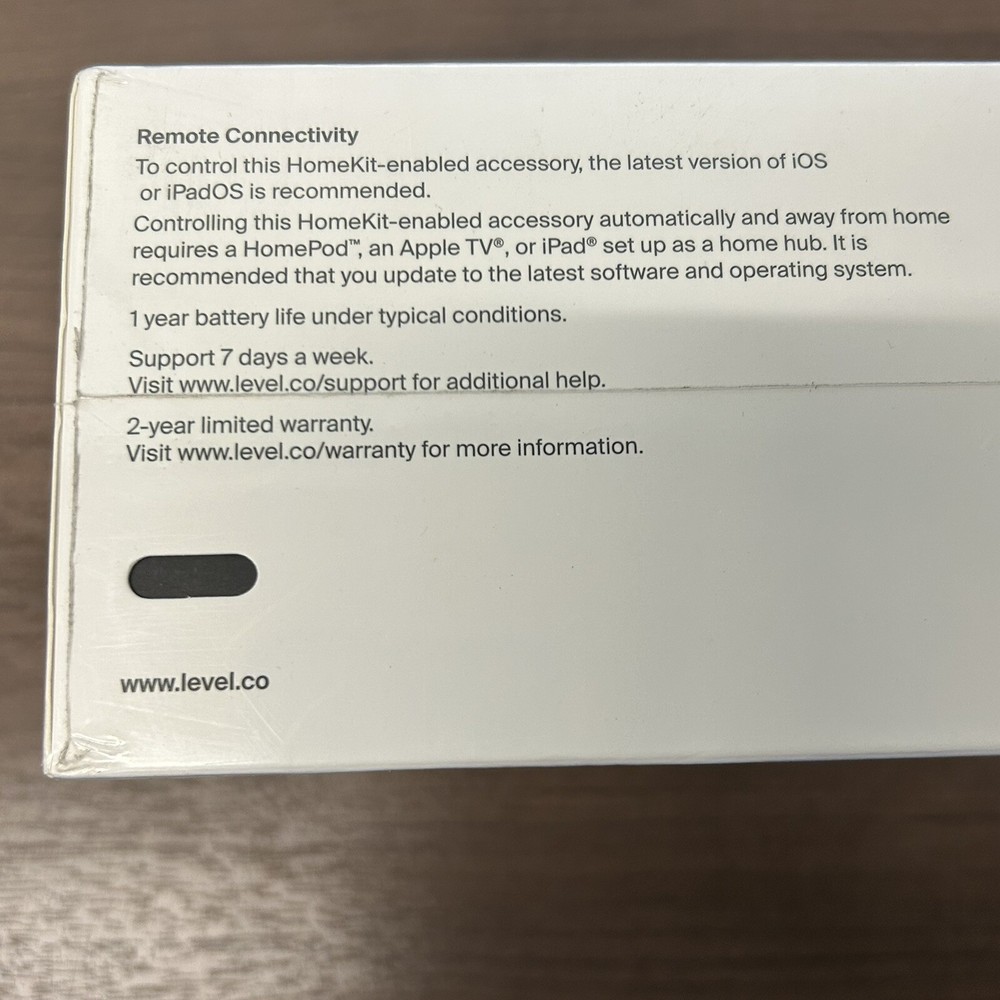 Level Lock Touch Smart Deadbolt - Satin Nickel - Bluetooth Keyless Entry