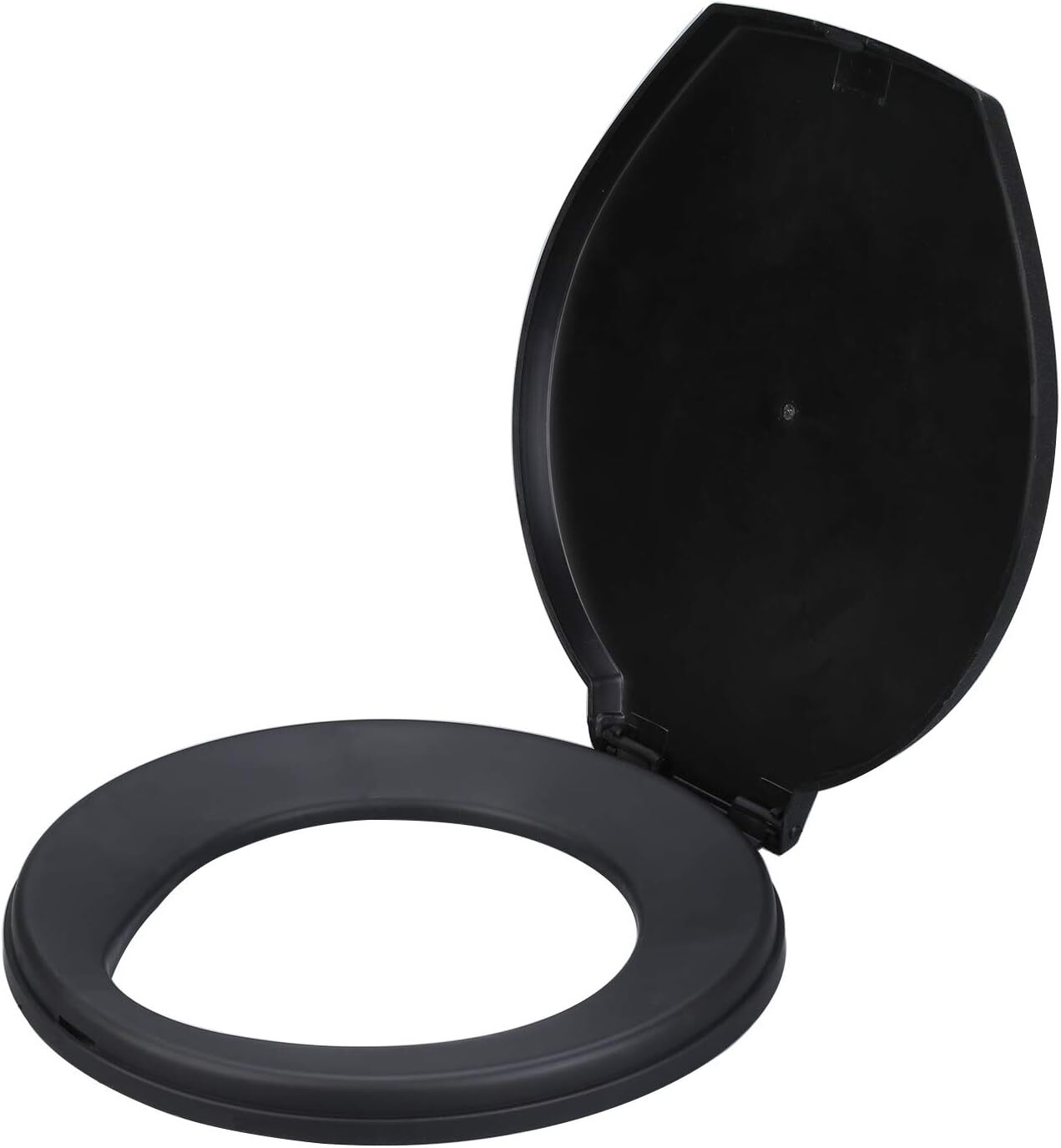 5 Gallon Bucket Toilet Seat with Lid Travel Outdoor Camping Hiking Snap On Black