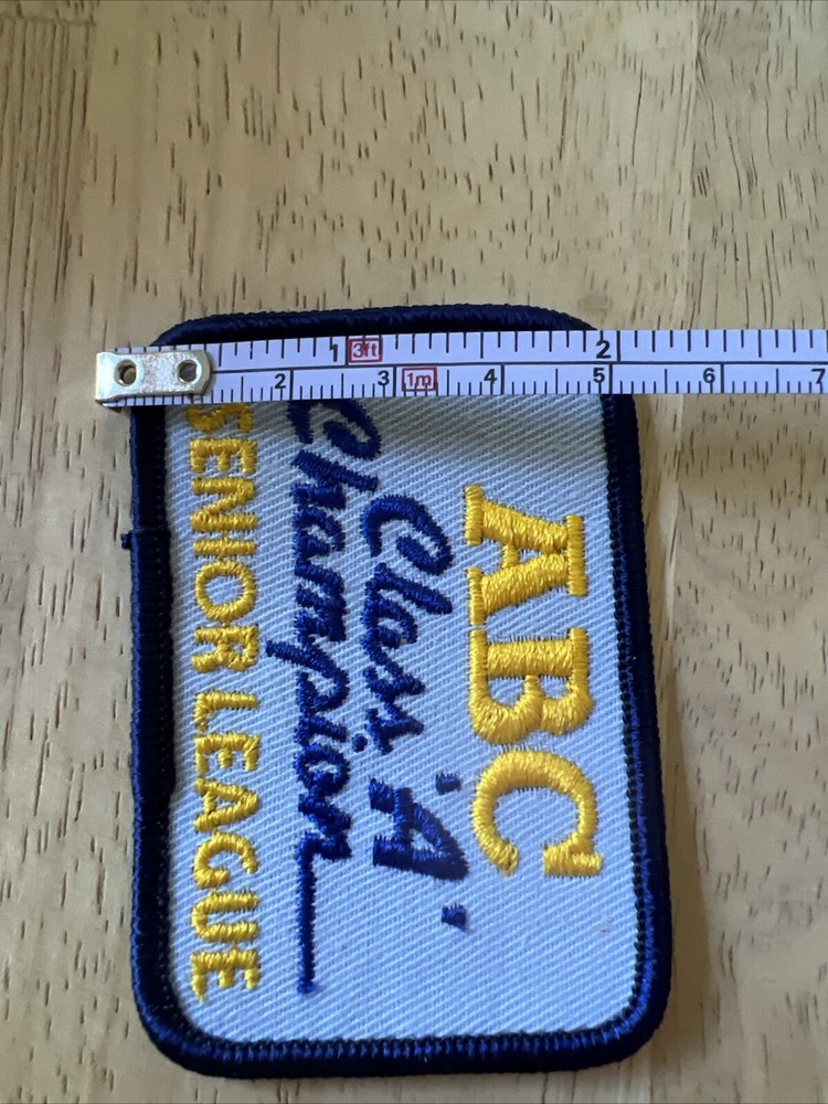 Vintage ABC class “A” Senior League Bowling 🎳 Champion Patch