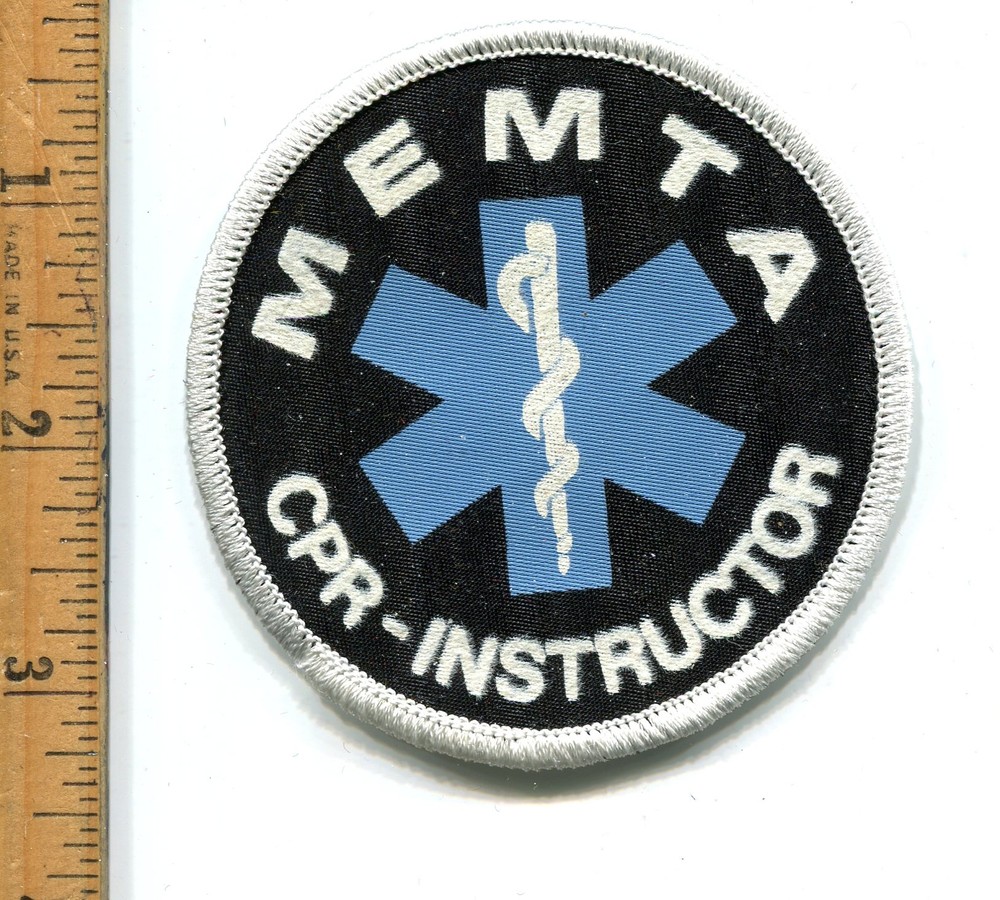 MEMTA CPR-INSTRUCTOR HAT/JACKET PATCH-UNUSED CANADA VTG.