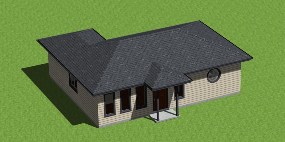 Tiny Home Construction Plans Model 747 with Energy Saving Checklist