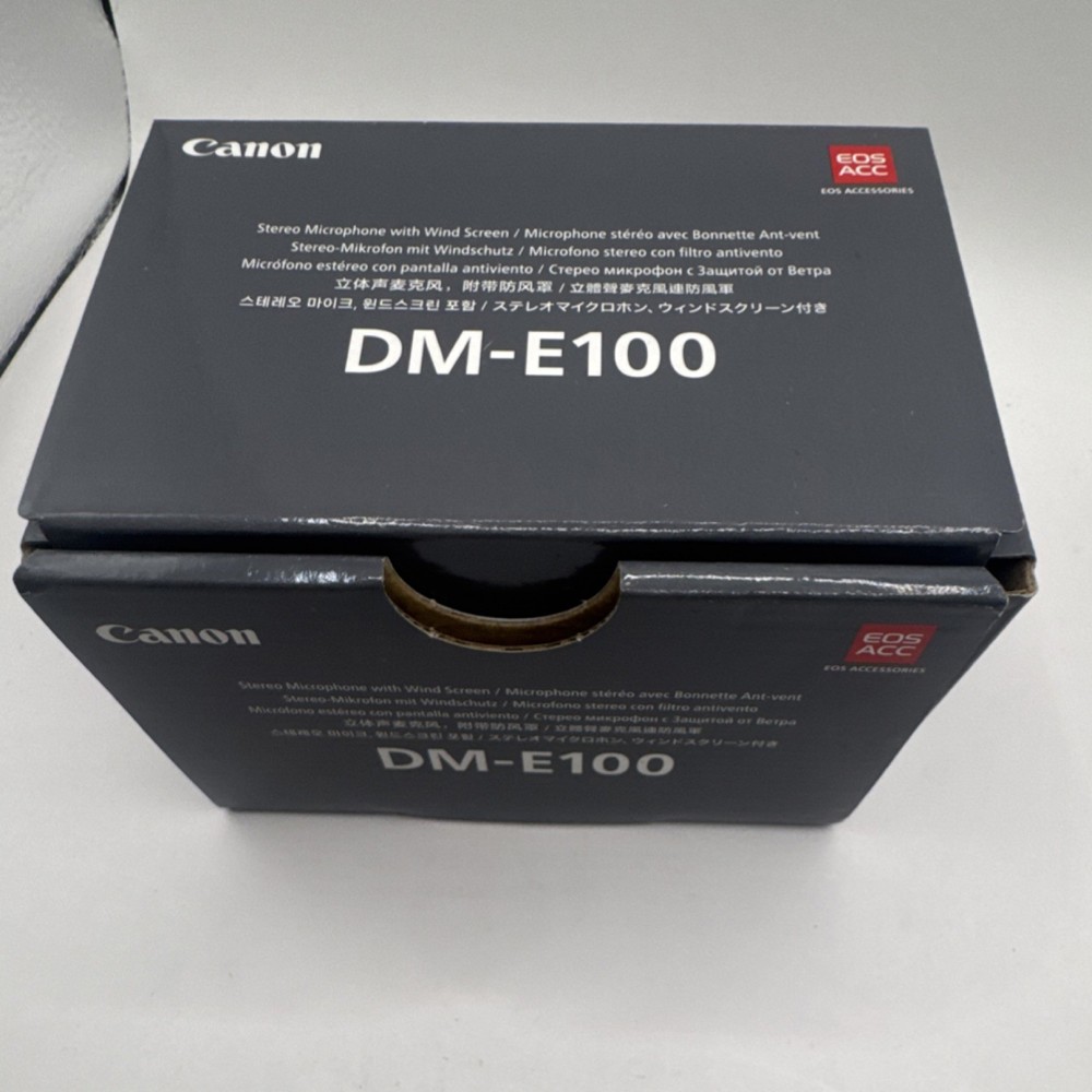 Canon DM-E100 Stereo Microphone Handheld/Stand-Held Black