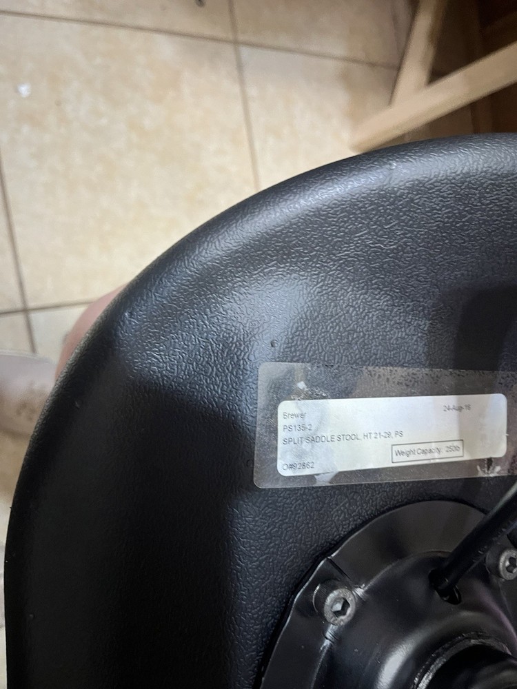 Brewer Split Saddle Medical Stool PS135-2 Adjustable 21–29”