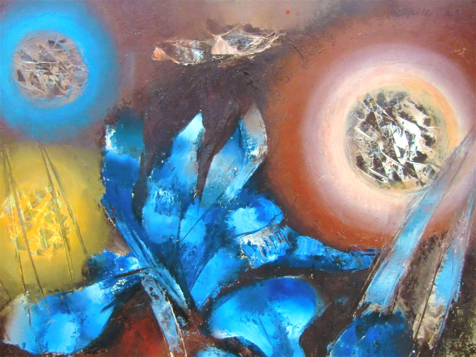 Rudolf Eriksdun (1904-1982) "Still Life Iris" Flowers (50 x 70cm) RARE! #119