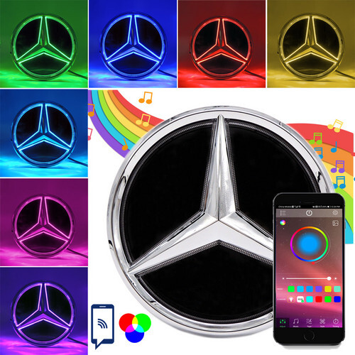 Glowing Car Auto Led Grill Logo Emblem Light For Mercedes Benz GLE GLC GLS 15-19