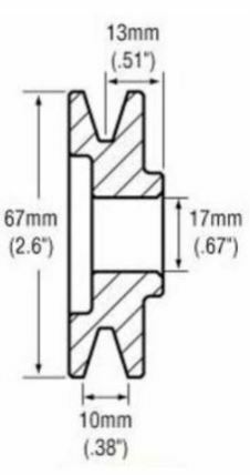 Single Groove Delco Alternator Deep V Belt Pulley 10SI 12SI 15SI 27SI Ford Chevy