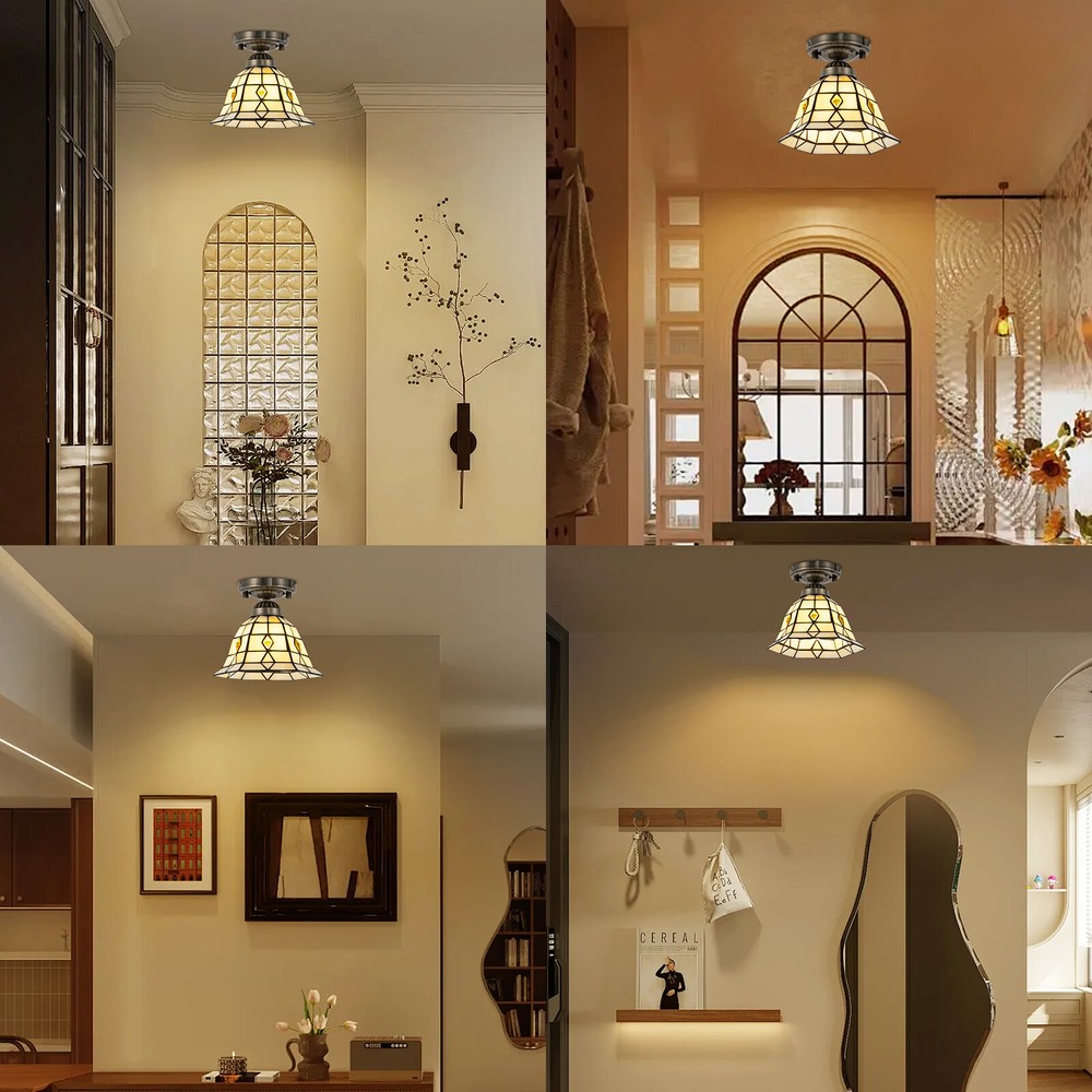 Ceiling light 20cm hexagonal - without light source E26x1- US gauge NEW US