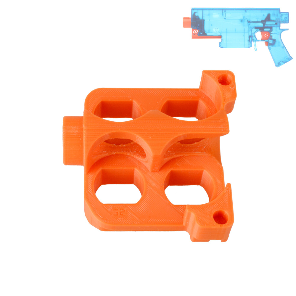 Workermod 4 Flywheels Cage Orange3D Print for Swordfish