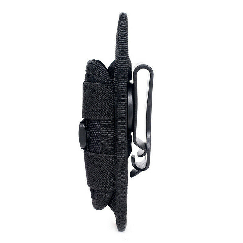 2Pack 360 Degrees Rotatable Flashlight Pouch Flashlight Set Holster Torch Bag US