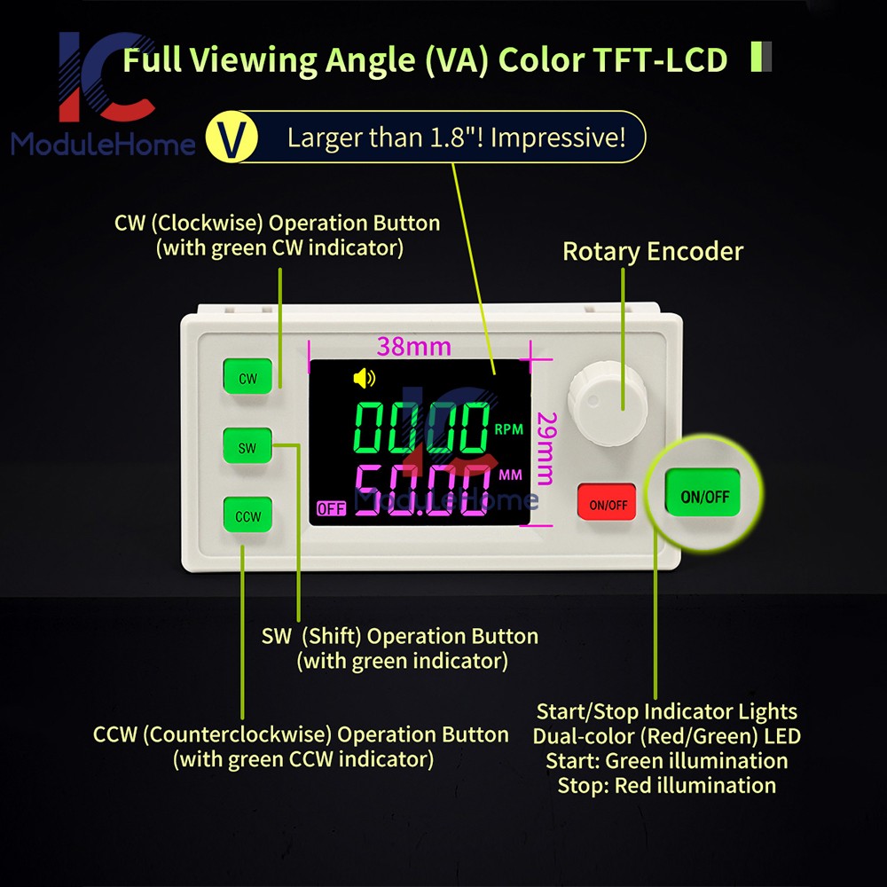 SMH 42 57 Stepper Motor Controller Forward/Reverse Pulse Delay Positioning Angle