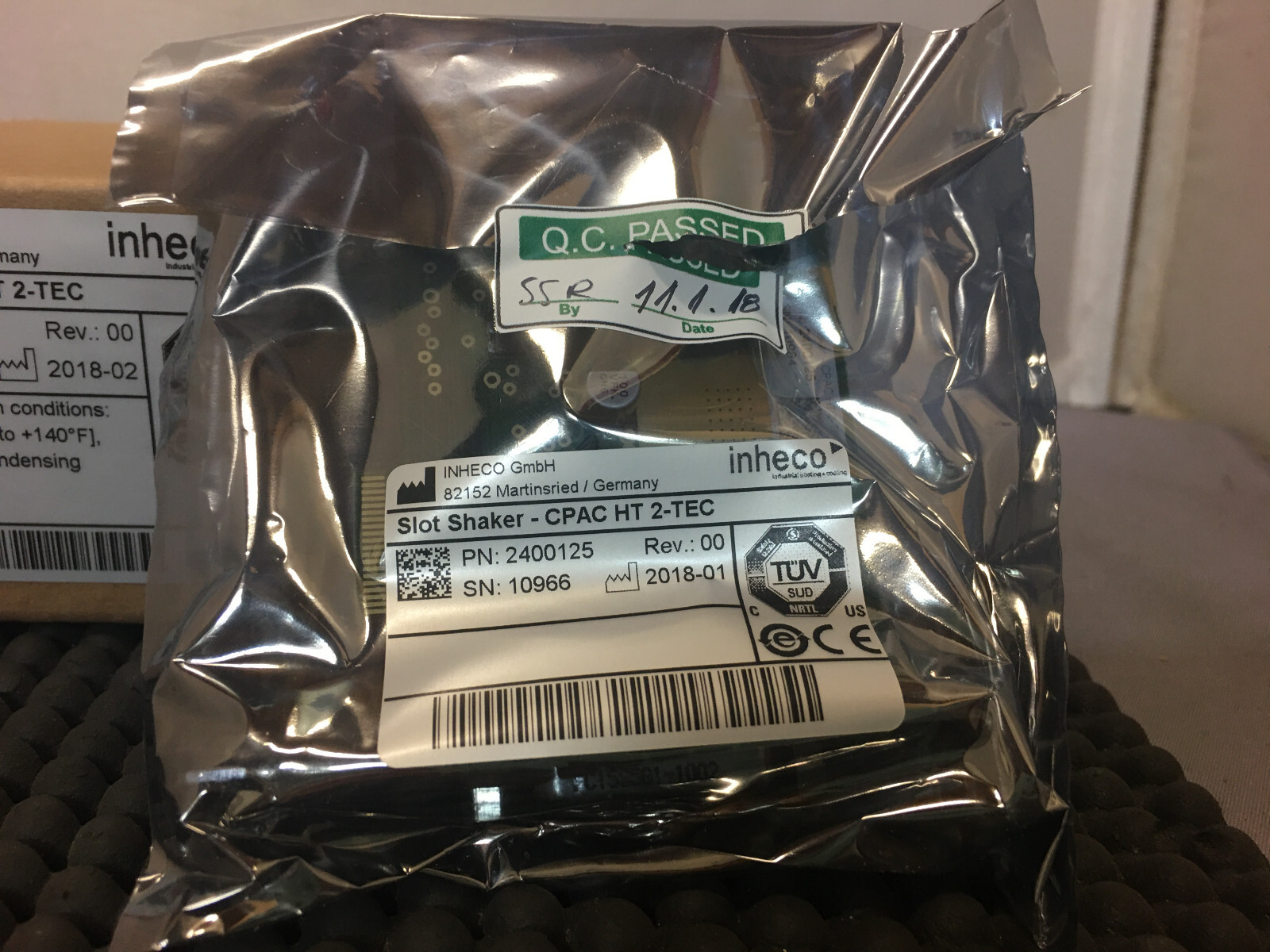 Inheco 2400125 Slot Shaker CPAC HT 2-TEC Rev 00 | New In Box