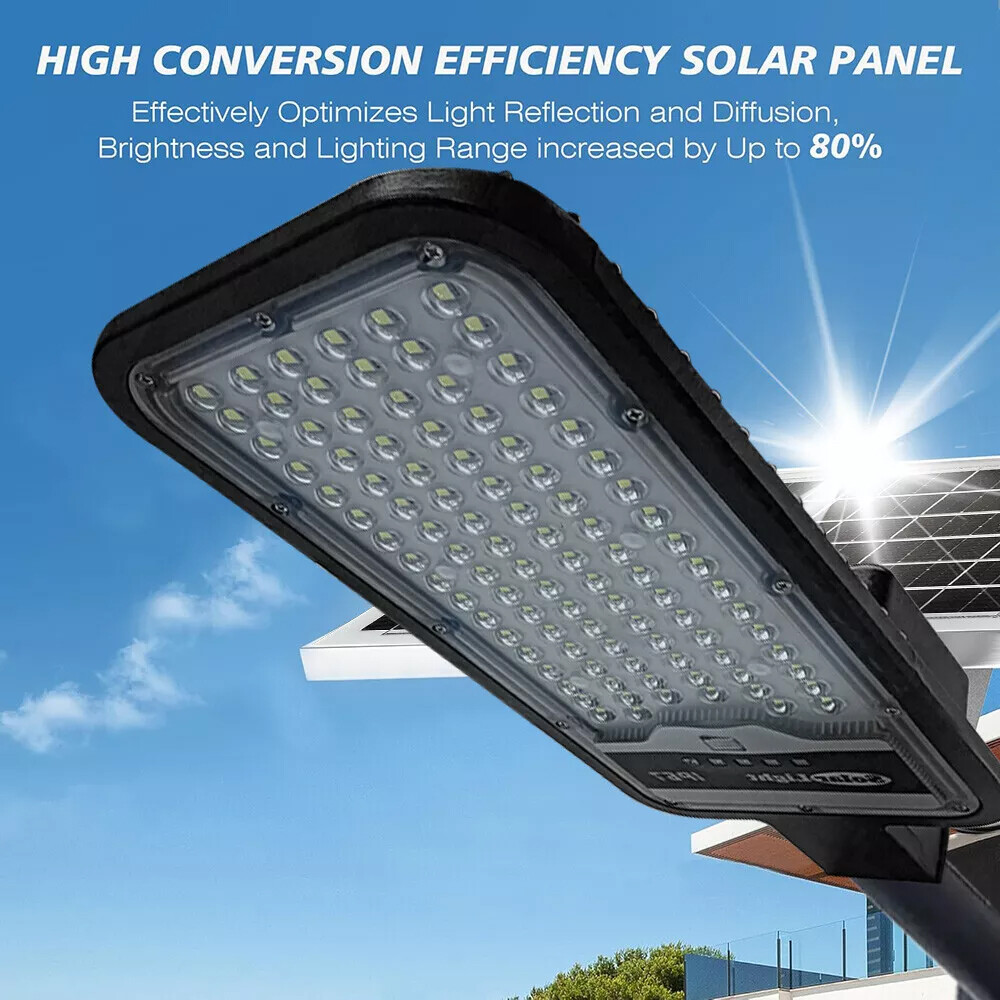 Commercial Solar Street Lights Outdoor Dusk to Dawn Solar High Bright Aluminum