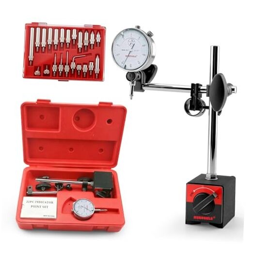 Magnetic Base 0-1.0" Dial Indicator & Point Set - Dial Test Indicator