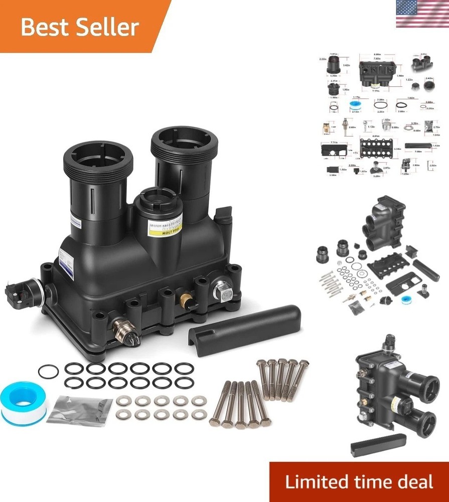 Lightweight Manifold Replacement Kit for Efficient Pool & Spa Heating - 6.14 lbs