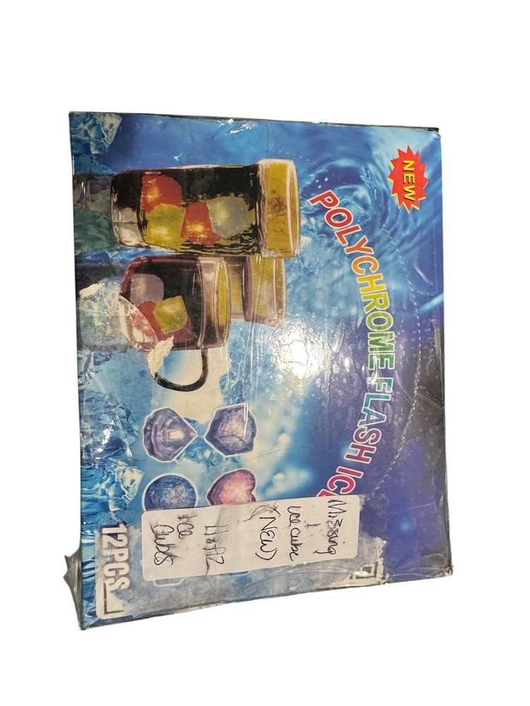 12 Pack Polychrome Flash Ice Cubes NEW-OPEN (MISSING 1 ICE CUBE)