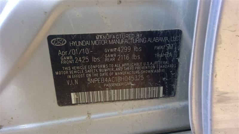 SONATA 2011 Fuse Box Cabin 6803
