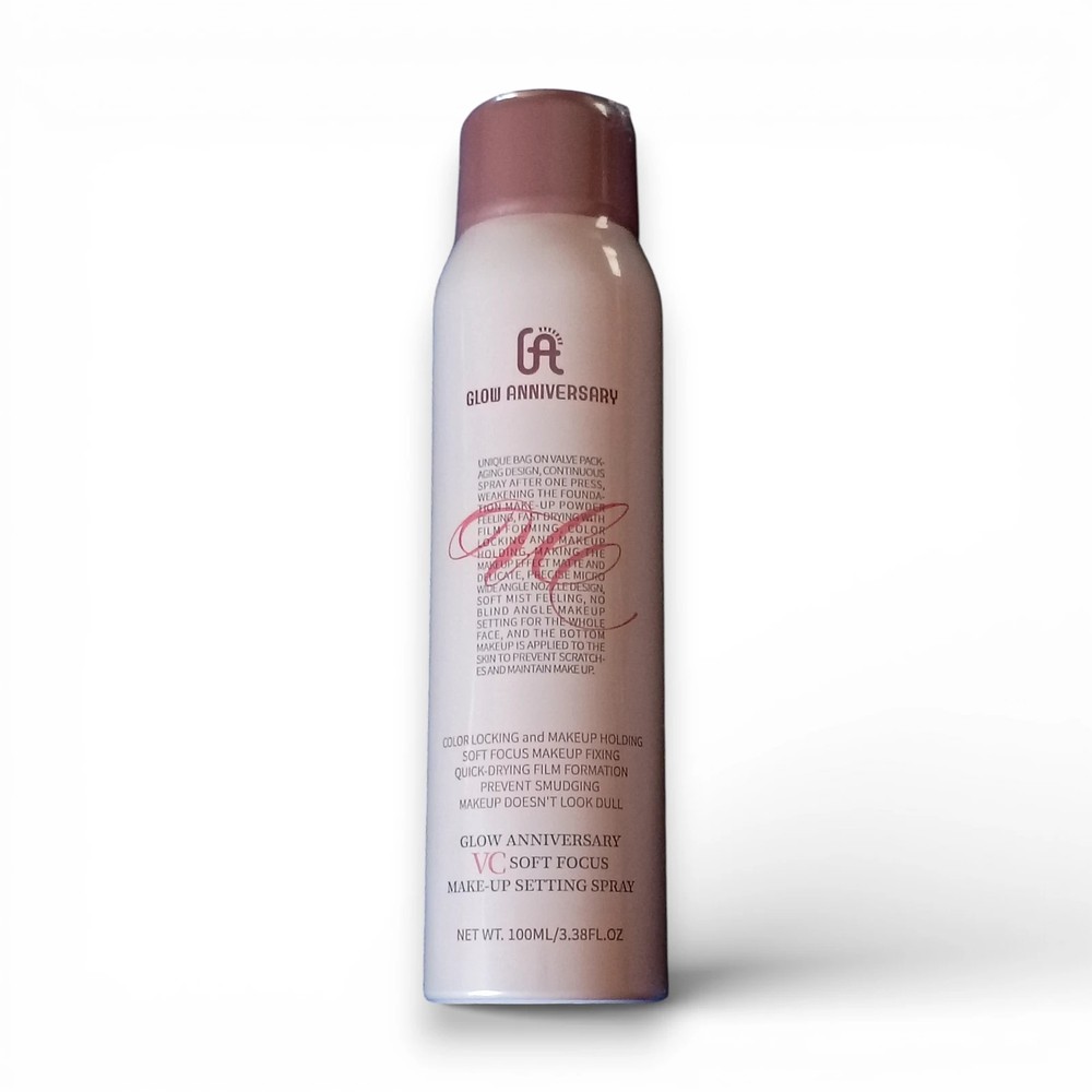 Glow Anniversary VC Makeup Setting Spray Soft Focus Long Lasting 3.38oz
