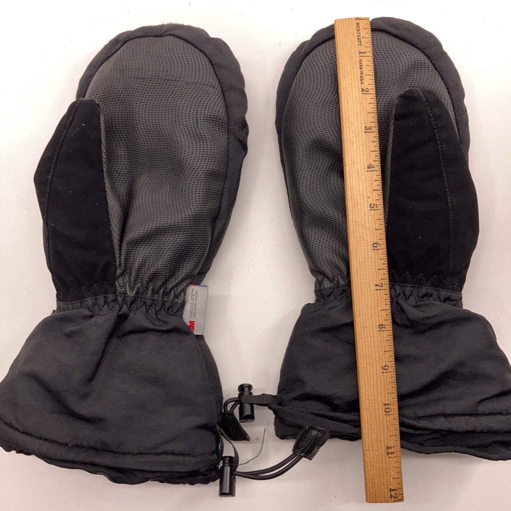 Nice Caps Men S-M Black Winter Warm Mittens