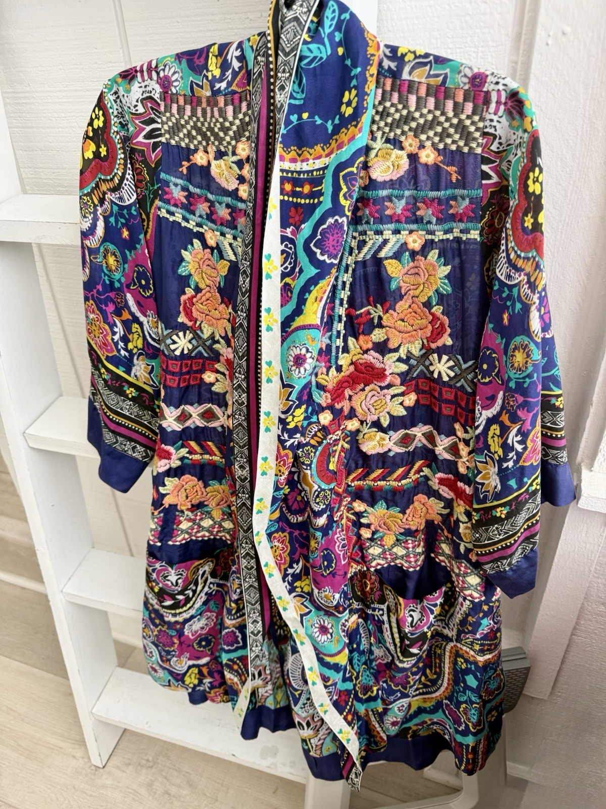 New With Tag Johnny Was Hanna Silk Kimono XS (2-6)