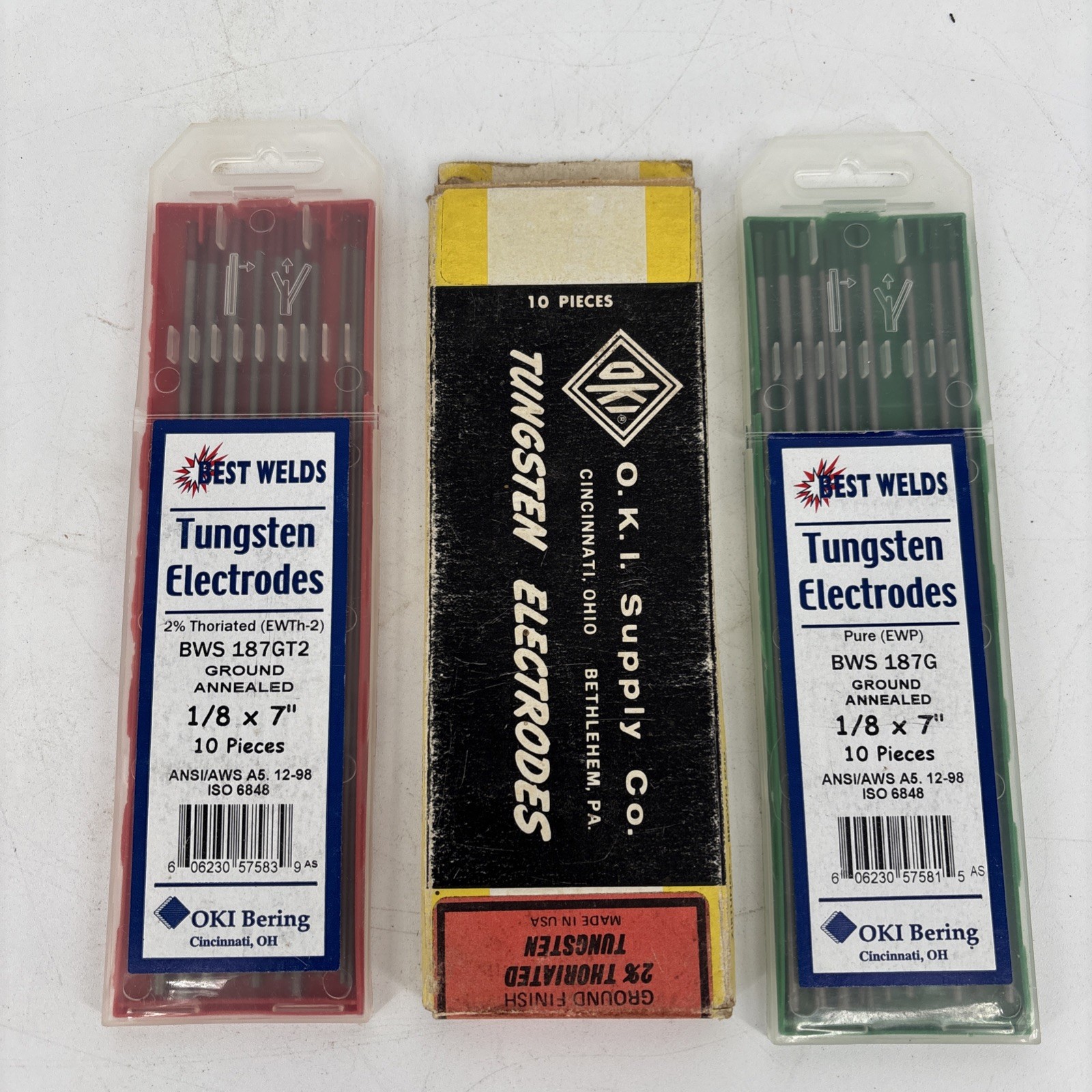 Best Welds Lot of 30 Tungsten Electrodes Ground Annealed Pure EWP