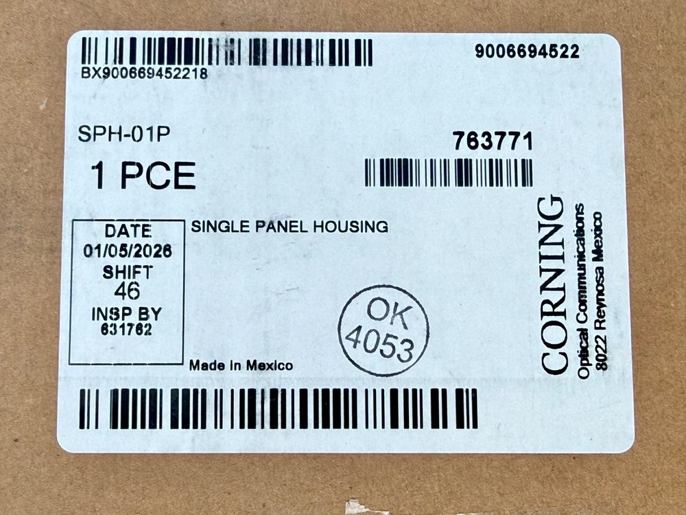 Corning Single-Panel Housing Wall-Mountable Black, CCH Panel SPH-01P