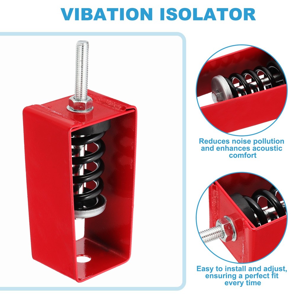 2 Pcs Ceiling Spring Vibration Isolator Hangers 353lb Red (XHS)