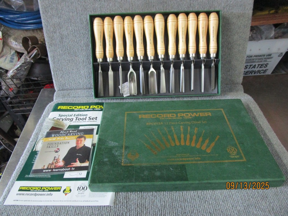 Record Power 12pc Carving Chisel Set RPCV12A