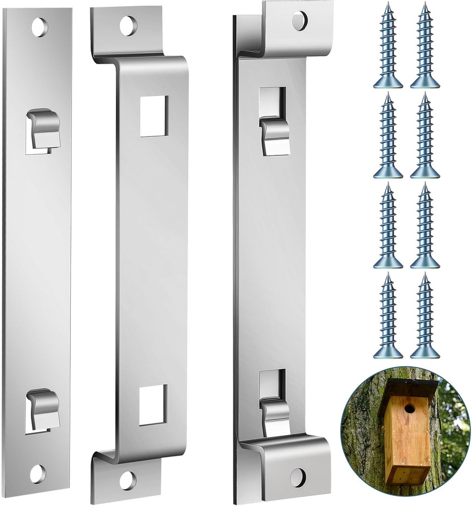 4 Sets Bird House Hanger Bracket Stable Rust Proof Galvanized Steel Mounting ...