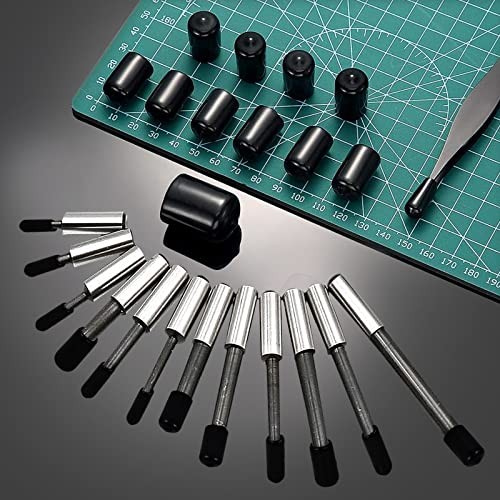 Aleric Rubber End Caps - 60pcs Flexible Screw Thread Protector Covers Rubber