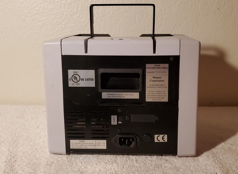 Magner 35DC Currency Counter w/Manual