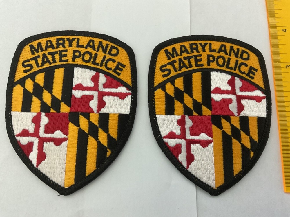 Maryland State Police collectable Patch Set 2 pieces Tracking