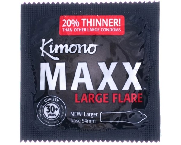 Kimono Maxx Large Flare Condoms - 24 count