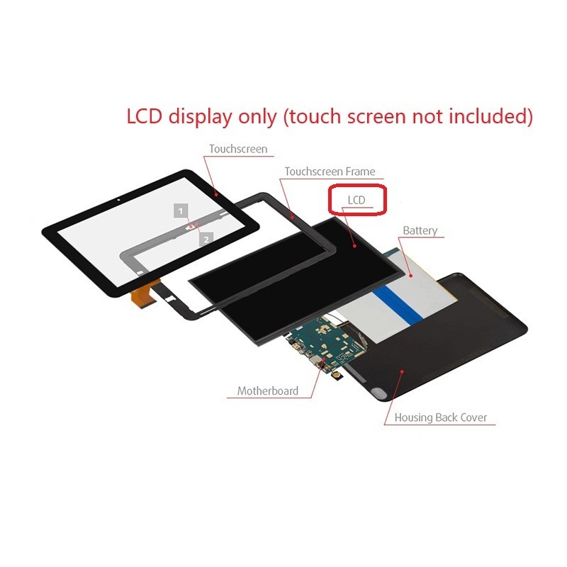 New 10.1 Inch LCD Display Screen Panel For UJJ U6