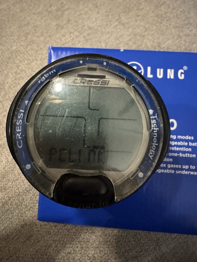 Cressi Leonardo Dive Computer Watch Scuba Nitrox New Battery Working