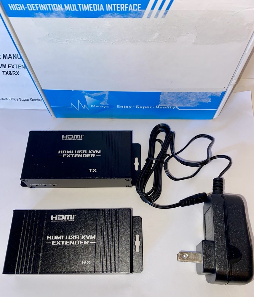 USB KVM EXTENDER TX & RX (see photos)