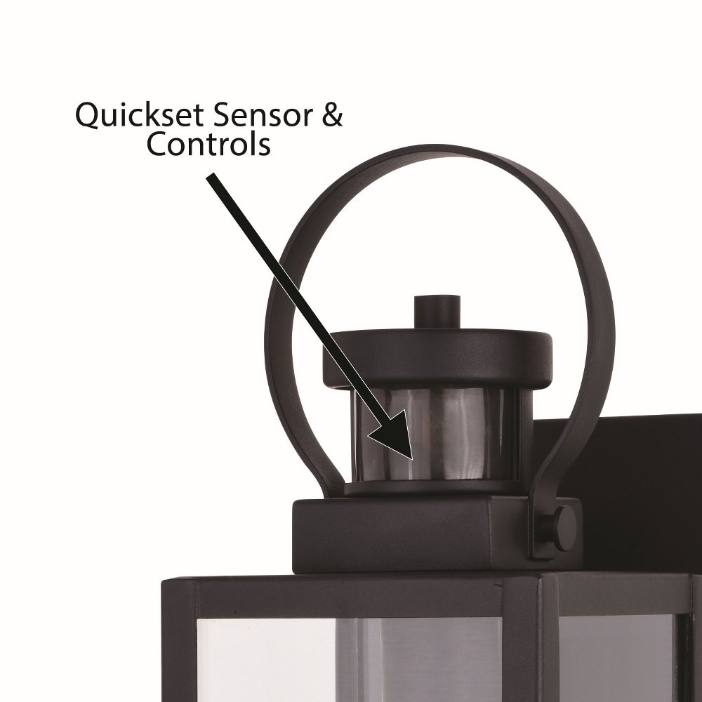 Medinah 1-Light Outdoor Motion Sensor in Transitional and Rectangular Style