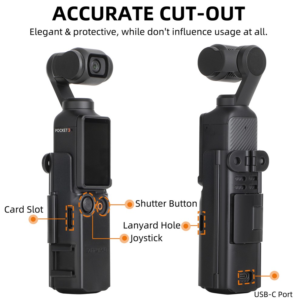 Expansion Adapter Frame Protective Case Brackets for Osmo Pocket 3 Accessories