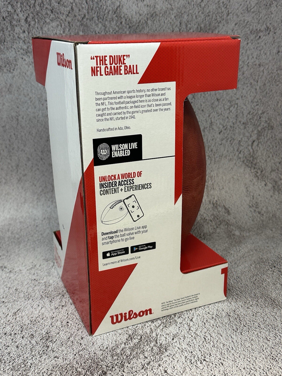 2021 NFL Draft Edition Authentic Wilson The Duke Leather Game Football